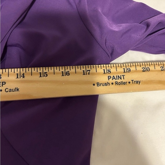 Donna Ricco NY Purple Draped Women's Dress NWT - Size 10 - Picture 11 of 14